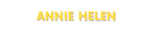 Der Vorname Annie Helen